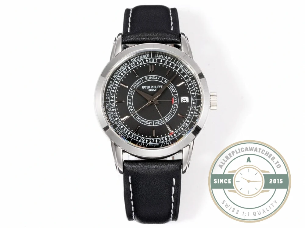 Replica Complications 5212A-001 Patek Philippe CALATRAVA WEEKLY CALENDAR. 40 mm, Black Dial - Affordable Super Clone Watch