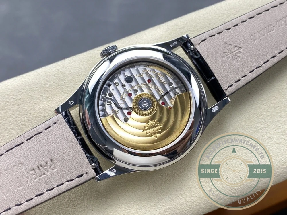 Replica Complications 5396G-011 Patek Philippe ANNUAL CALENDAR, MOON PHASES. 38.5 mm, White Gold, White Dial - Top-Tier Swiss Replica Watch