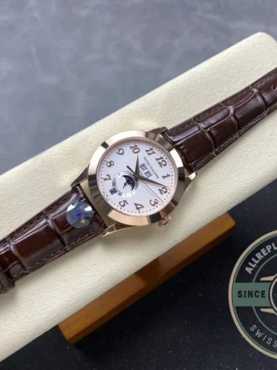 Replica Complications 5396R-012 Patek Philippe ANNUAL CALENDAR, MOON PHASES. 38.5 mm, Rose Gold - Budget Luxury Replica Watch