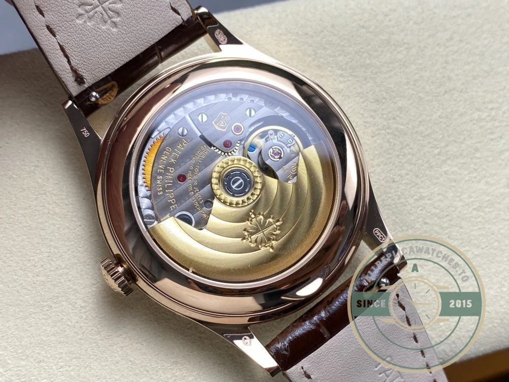 Replica Complications 5396R-012 Patek Philippe ANNUAL CALENDAR, MOON PHASES. 38.5 mm, Rose Gold - Affordable Super Clone Watch
