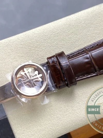 Replica Complications 5396R-015 Patek Philippe ANNUAL CALENDAR, MOON PHASES. 38, 5 mm, Rose gold, Brown Dial - Premium Super Clone Watch