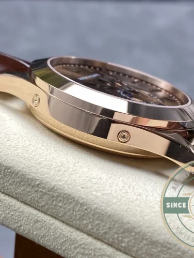 Replica Complications 5396R-015 Patek Philippe ANNUAL CALENDAR, MOON PHASES. 38, 5 mm, Rose gold, Brown Dial - Affordable Super Clone Watch