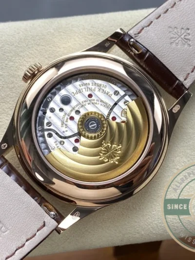 Replica Complications 5396R-015 Patek Philippe ANNUAL CALENDAR, MOON PHASES. 38, 5 mm, Rose gold, Brown Dial - Affordable Super Clone Watch