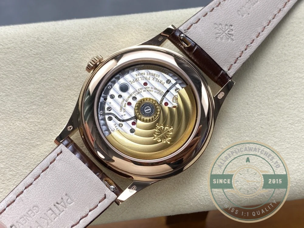 Replica Complications 5396R-015 Patek Philippe ANNUAL CALENDAR, MOON PHASES. 38, 5 mm, Rose gold, Brown Dial - Affordable Super Clone Watch