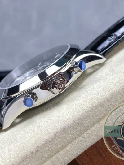 Replica Complications 5960R-012 Patek Philippe Annual Calendar Chronograph 40 mm, White Gold, Grey Dial - Swiss Movement Replica Watch