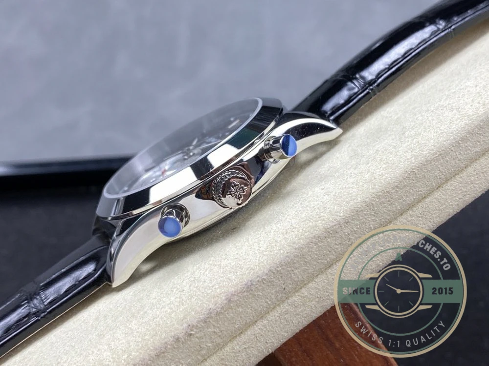 Replica Complications 5960R-012 Patek Philippe Annual Calendar Chronograph 40 mm, White Gold, Grey Dial - Swiss Movement Replica Watch