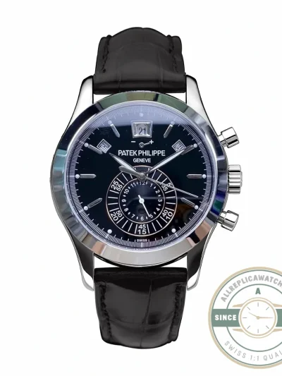 Replica Complications 5960R-012 Patek Philippe Annual Calendar Chronograph 40 mm, WhiteGold, Black Dial - Swiss Movement Replica Watch