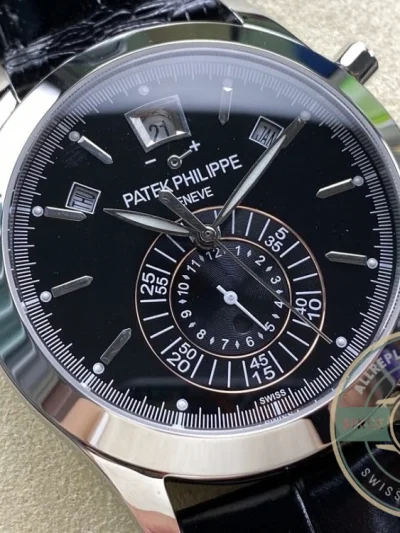 Replica Complications 5960R-012 Patek Philippe Annual Calendar Chronograph 40 mm, WhiteGold, Black Dial - Premium Super Clone Watch