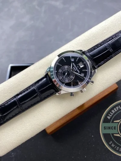 Replica Complications 5960R-012 Patek Philippe Annual Calendar Chronograph 40 mm, WhiteGold, Black Dial - Luxury Replica Watch