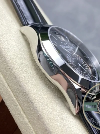 Replica Complications 5960R-012 Patek Philippe Annual Calendar Chronograph 40 mm, WhiteGold, Black Dial - Factory Super Clone Watch