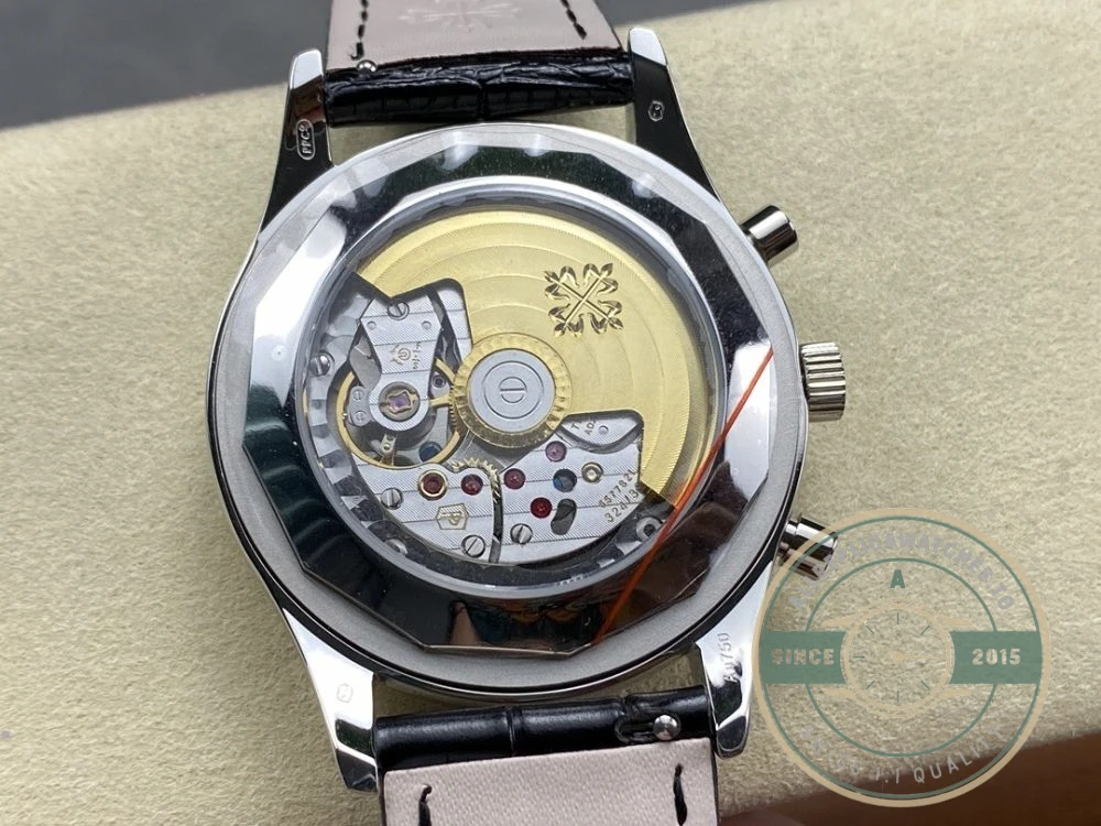 Replica Complications 5960R-012 Patek Philippe Annual Calendar Chronograph 40 mm, WhiteGold, Black Dial - Best Quality Replica Watch