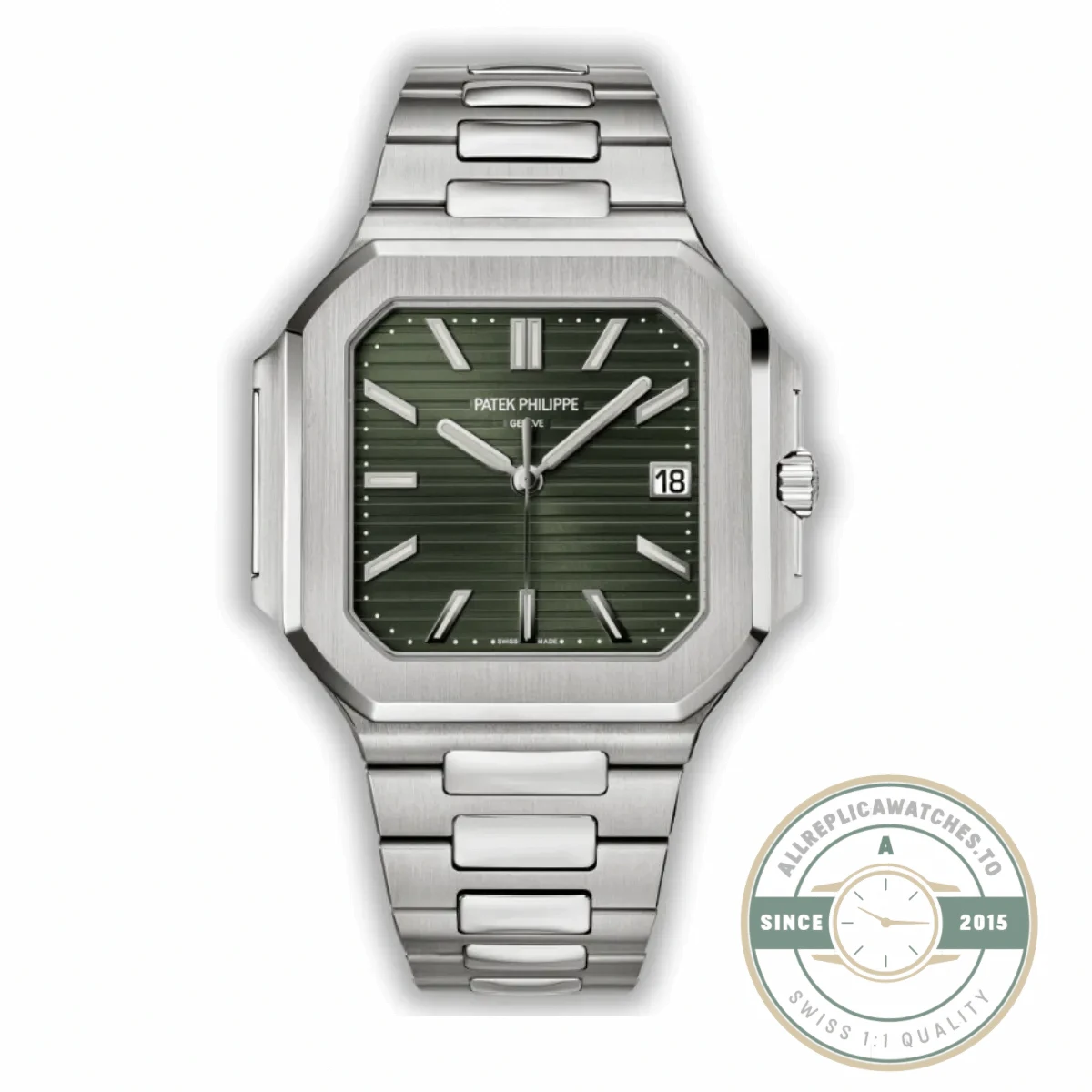Replica Cubitus 5821/1A Patek Philippe 45 mm Green Dial - High-Grade Replica Watch
