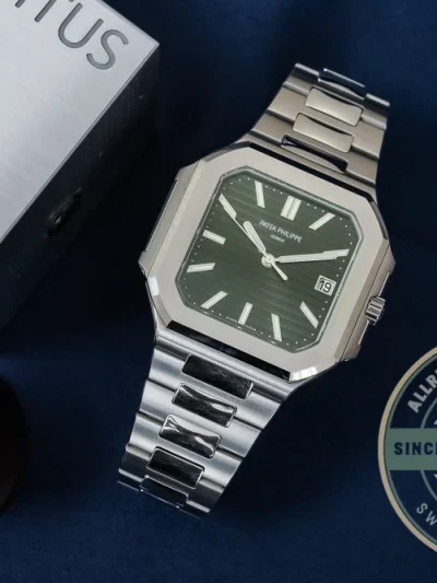 Replica Cubitus 5821/1A Patek Philippe 45 mm Green Dial - Premium Super Clone Watch