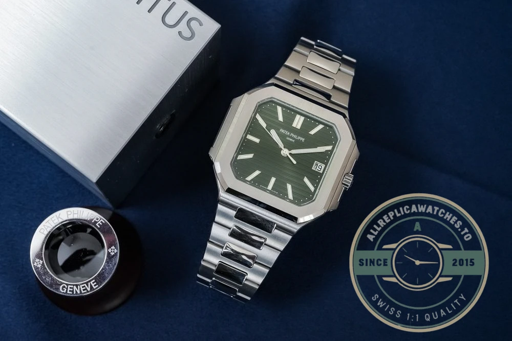 Replica Cubitus 5821/1A Patek Philippe 45 mm Green Dial - Premium Super Clone Watch