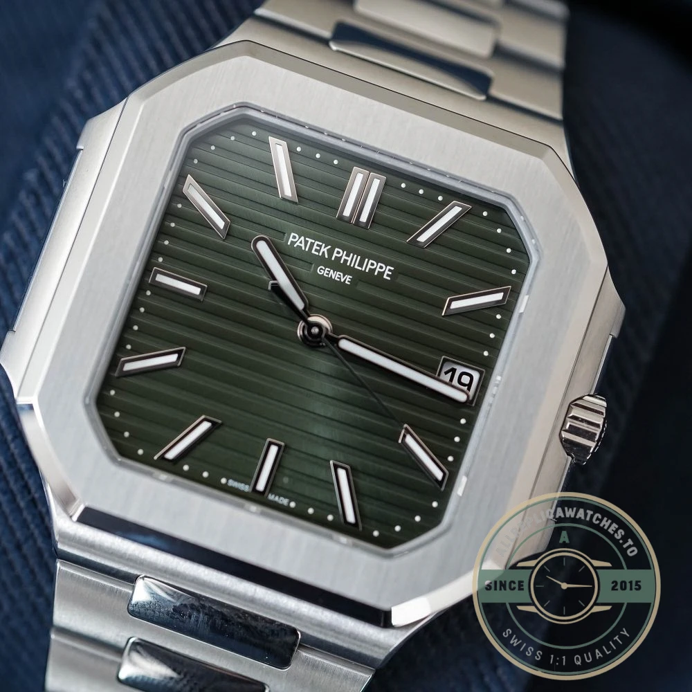 Replica Cubitus 5821/1A Patek Philippe 45 mm Green Dial - Affordable Luxury Replica Timepiece