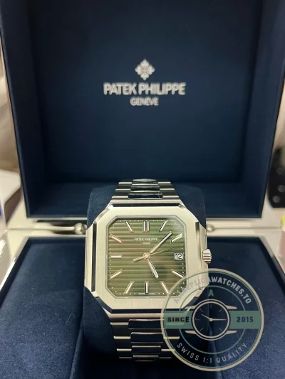 Replica Cubitus 5821/1A Patek Philippe 45 mm Green Dial - Swiss-Made Clone Watch