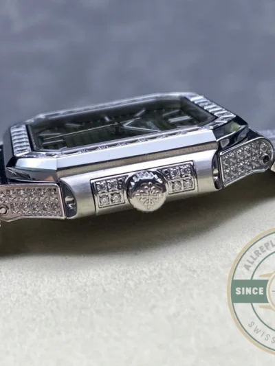 Replica Cubitus 5821/1AR Patek Philippe 45 mm Green Dial, Diamond - High-Grade Replica Watch