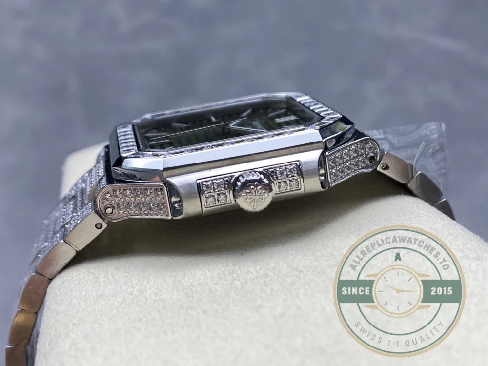 Replica Cubitus 5821/1AR Patek Philippe 45 mm Green Dial, Diamond - High-Grade Replica Watch