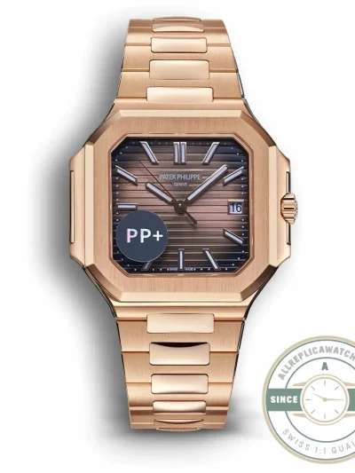 Replica Cubitus 5821 Patek Philippe 45 mm Rose Gold Brown Ombre Dial - High-Grade Replica Watch