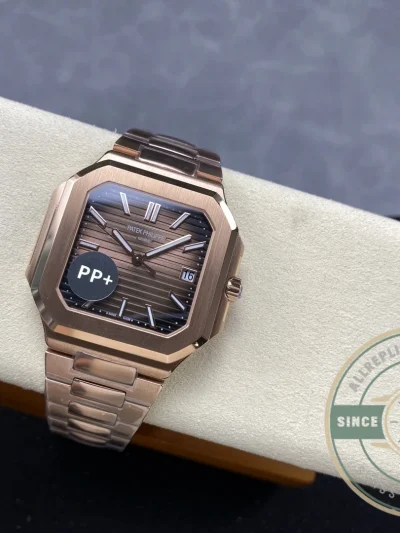 Replica Cubitus 5821 Patek Philippe 45 mm Rose Gold Brown Ombre Dial - Budget Luxury Replica Watch