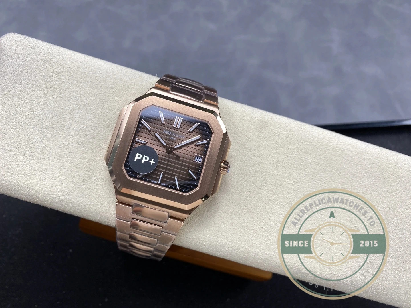 Replica Cubitus 5821 Patek Philippe 45 mm Rose Gold Brown Ombre Dial - Budget Luxury Replica Watch