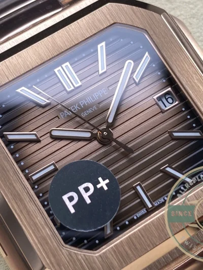 Replica Cubitus 5821 Patek Philippe 45 mm Rose Gold Brown Ombre Dial - Factory Super Clone Watch