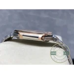 Brushed steel case flanks beside the rose gold-tone bezel, two-tone Cubitus 5821/1AR-001 with blue dial