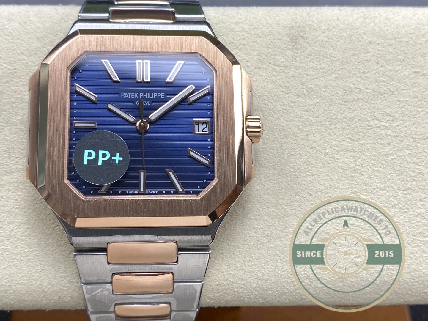 Replica Cubitus 5821 Patek Philippe 45 mm Steel Rose Gold - Affordable Super Clone Watch