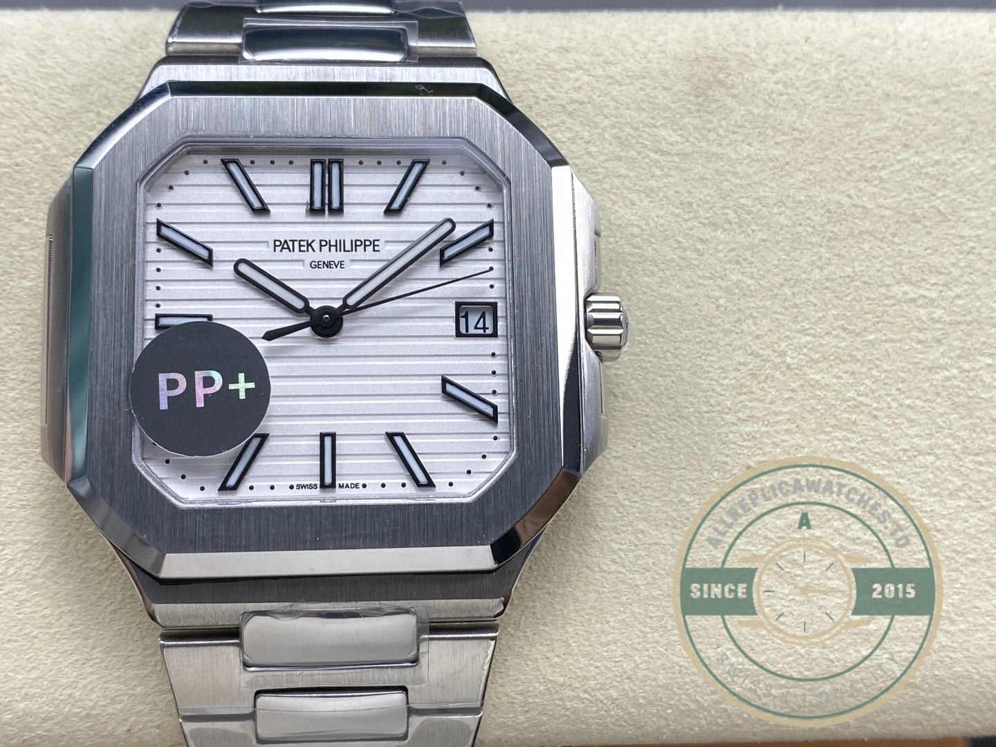 Replica Cubitus 5821 Patek Philippe 45 mm White Dial - 1:1 Swiss Replica Watch