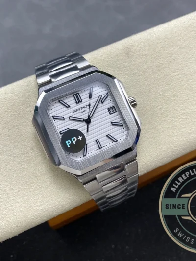 Replica Cubitus 5821 Patek Philippe 45 mm White Dial - Budget Luxury Replica Watch