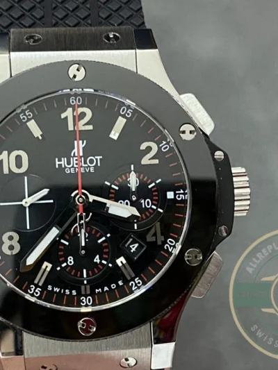 Replica Hublot Big Bang 44mm Black Rubber 301.SB.131.RX - Luxury Replica Watch