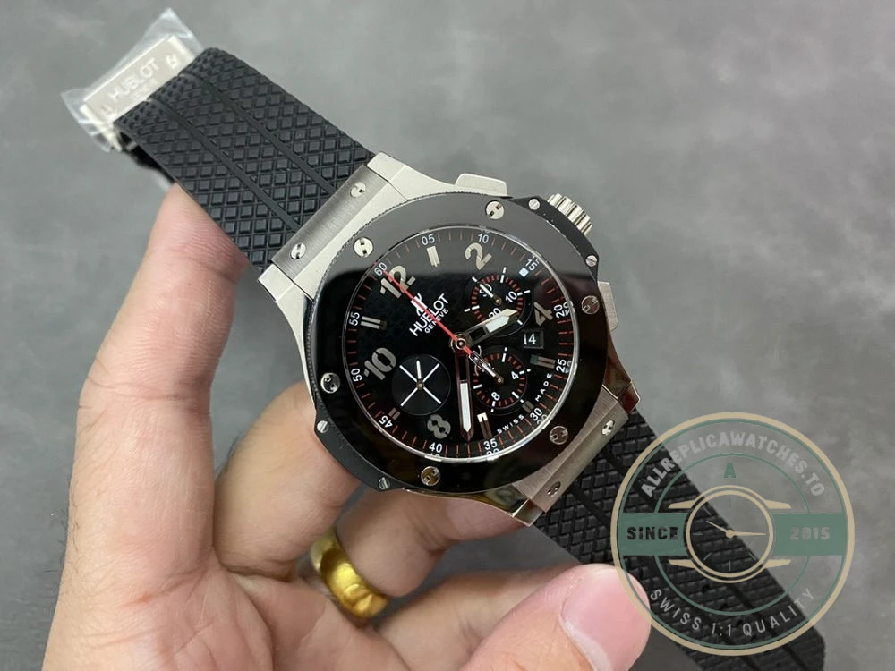 Replica Hublot Big Bang 44mm Black Rubber 301.SB.131.RX - Budget Luxury Replica Watch