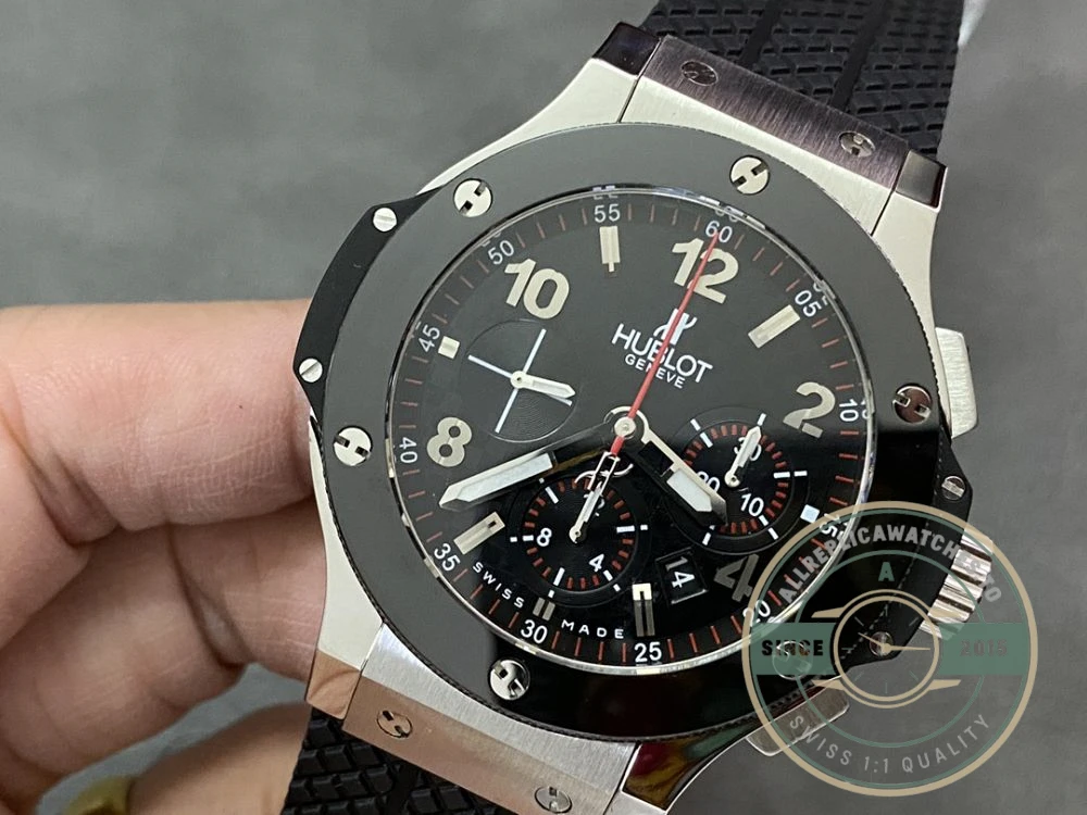 Replica Hublot Big Bang 44mm Black Rubber 301.SB.131.RX - High-Grade Replica Watch