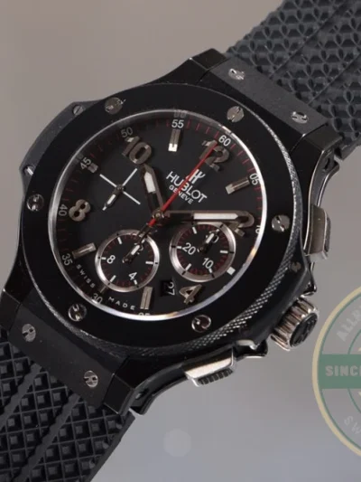 Replica Hublot Big Bang Black Rubber Watch 301.CM.130.RX - High-Grade Replica Watch