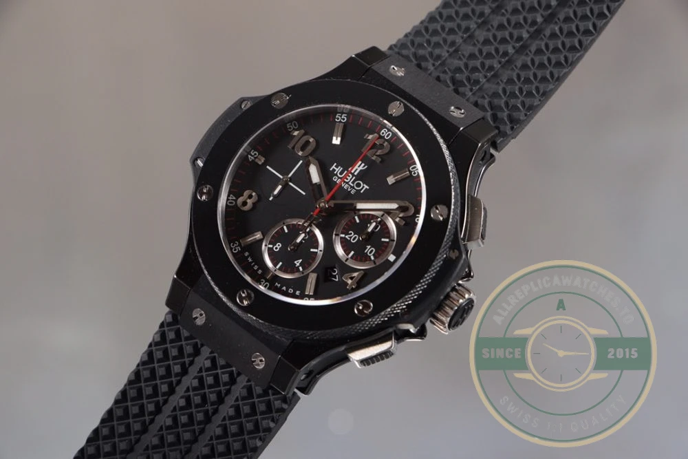 Replica Hublot Big Bang Black Rubber Watch 301.CM.130.RX - High-Grade Replica Watch