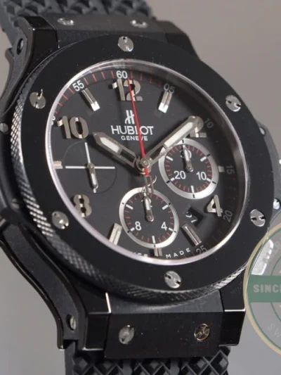 Replica Hublot Big Bang Black Rubber Watch 301.CM.130.RX - 1:1 Swiss Replica Watch