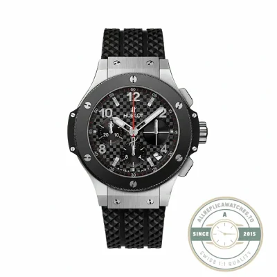 Replica Hublot Big Bang Chronograph Carbon Black Dial - High-Grade Replica Watch