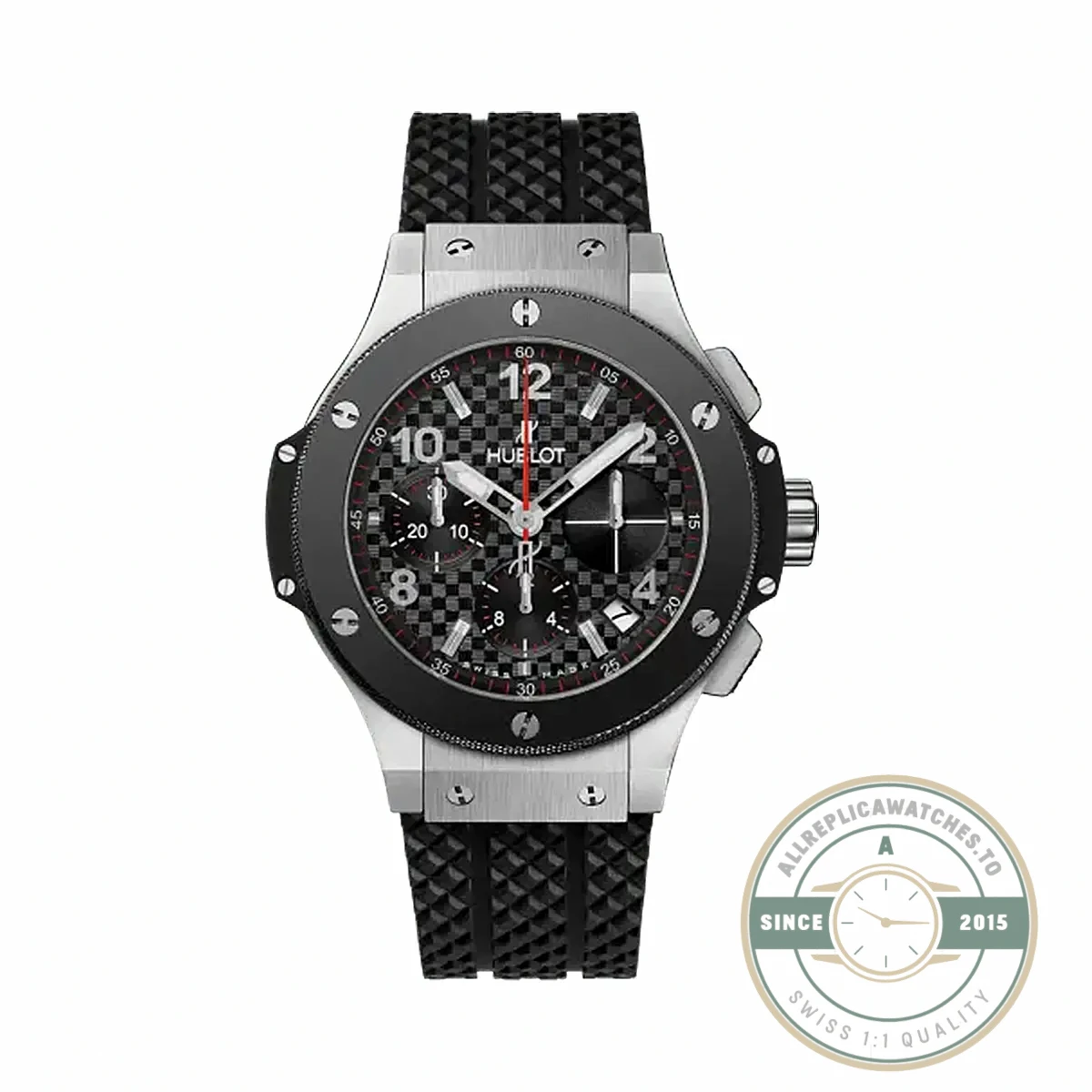 Replica Hublot Big Bang Chronograph Carbon Black Dial - High-Grade Replica Watch