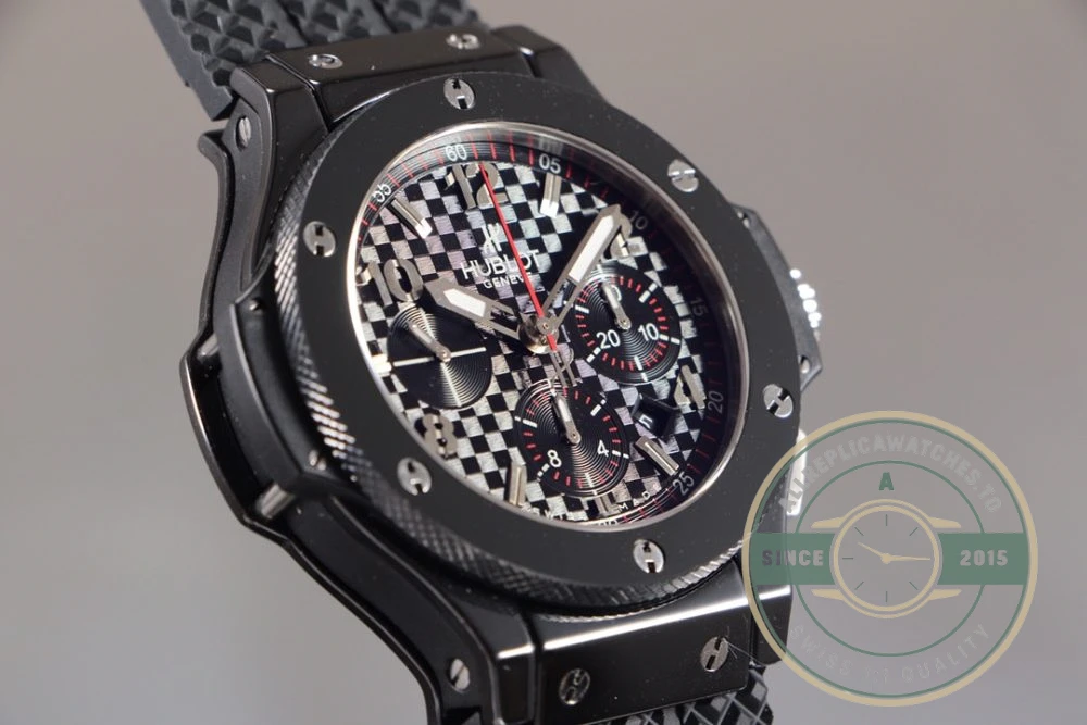 Replica Hublot Big Bang Chronograph Carbon Black Dial - 1:1 Swiss Replica Watch