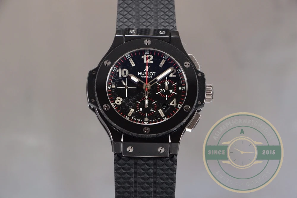Replica Hublot Big Bang Chronograph Carbon Black Dial - 1:1 Swiss Replica Watch