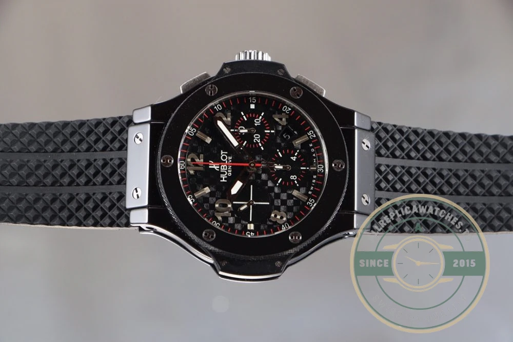 Replica Hublot Big Bang Chronograph Carbon Black Dial - Swiss-Made Clone Watch