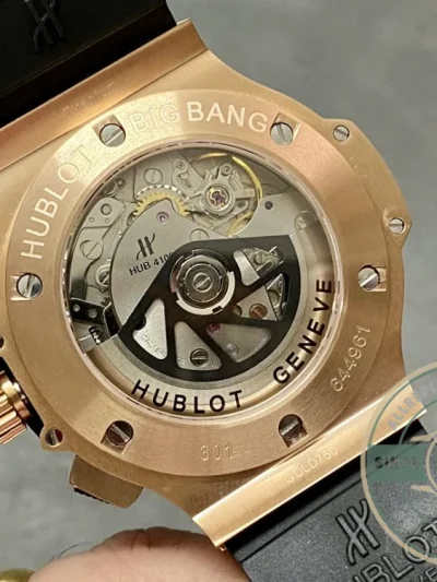 Replica Hublot Big Bang Men Automatic Black Rubber 301.PB.131.RX - Budget Luxury Replica Watch