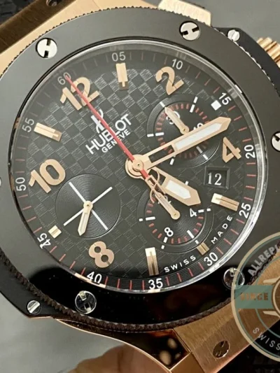 Replica Hublot Big Bang Men Automatic Black Rubber 301.PB.131.RX - Swiss Movement Replica Watch