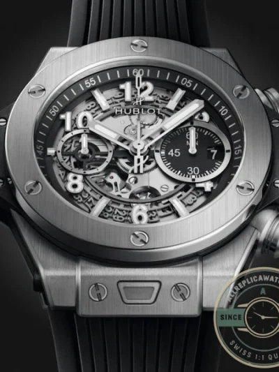 Replica Hublot Big Bang Men Automatic Black Rubber Watch 421.NM.1170.RX - Affordable Super Clone Watch