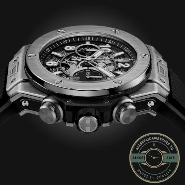 Replica Hublot Big Bang Men Automatic Black Rubber Watch 421.NM.1170.RX - Top-Tier Swiss Replica Watch