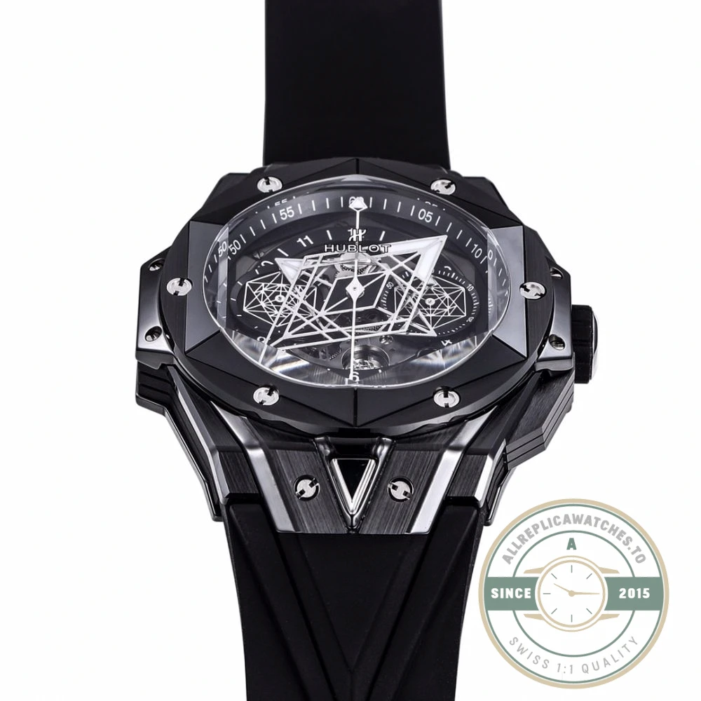 Replica Hublot Big Bang Sang Bleu II Black 45mm 418.CX.1107.RX.MXM22 - Top-Tier Swiss Replica Watch