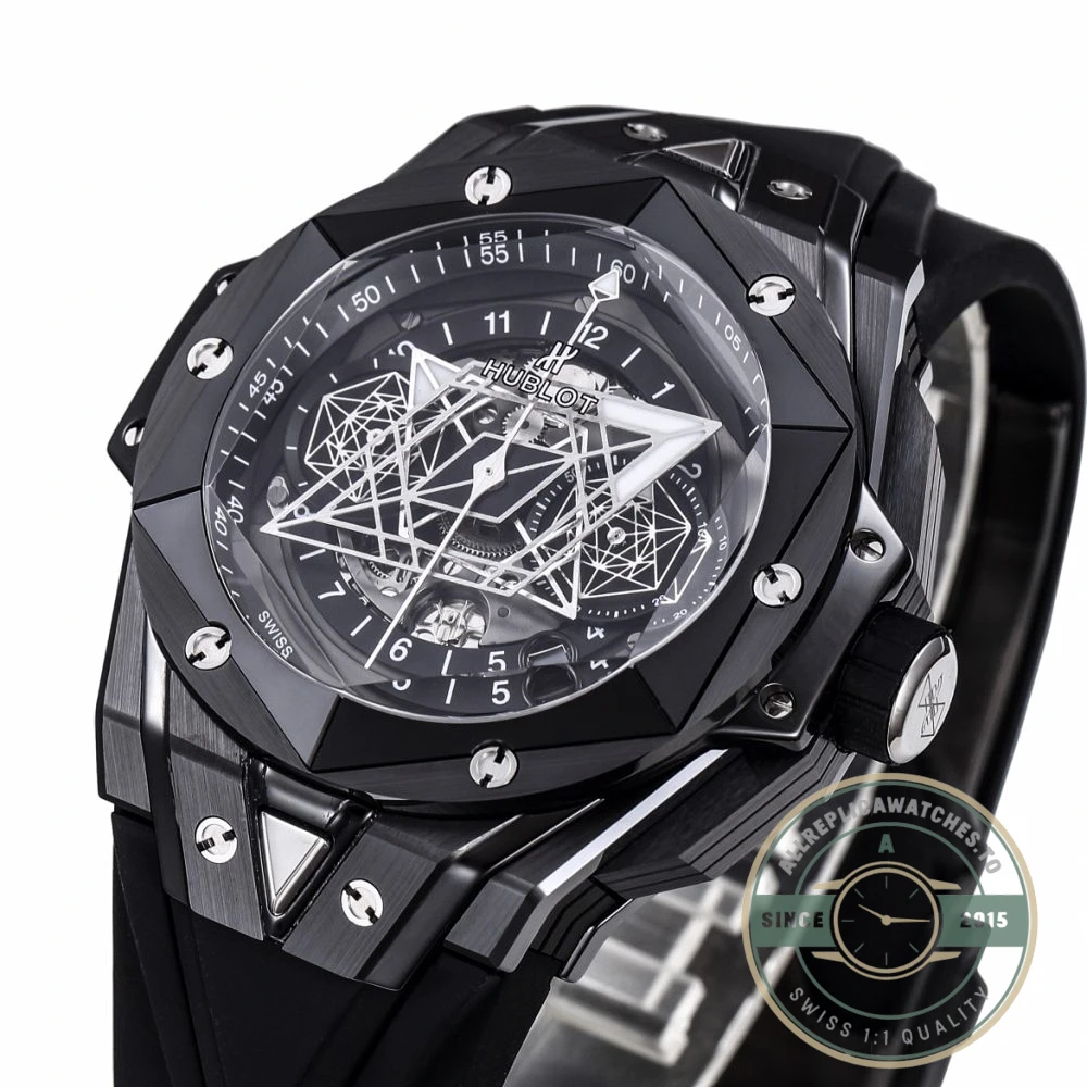 Replica Hublot Big Bang Sang Bleu II Black 45mm 418.CX.1107.RX.MXM22 - Affordable Luxury Replica Timepiece