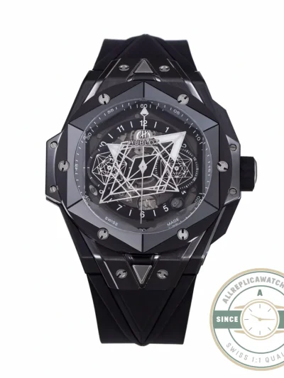 Replica Hublot Big Bang Sang Bleu II Black 45mm 418.CX.1107.RX.MXM22 - Swiss Movement Replica Watch