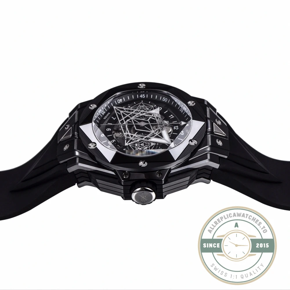 Replica Hublot Big Bang Sang Bleu II Black 45mm 418.CX.1107.RX.MXM22 - High-Grade Replica Watch