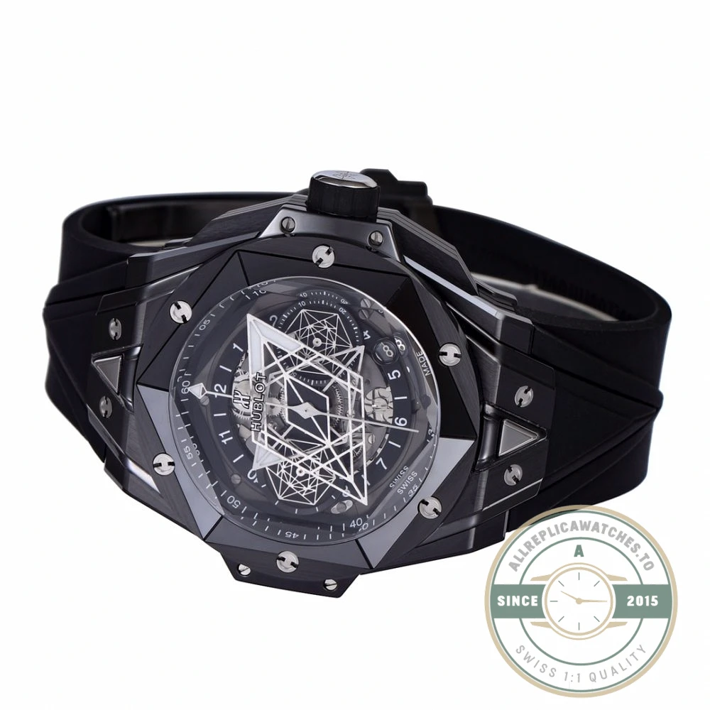 Replica Hublot Big Bang Sang Bleu II Black 45mm 418.CX.1107.RX.MXM22 - Swiss-Made Clone Watch